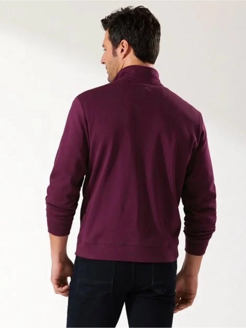 Men’s medium Tommy Bahama Quarter Zip Sweatshirt Burgundy/Maroon